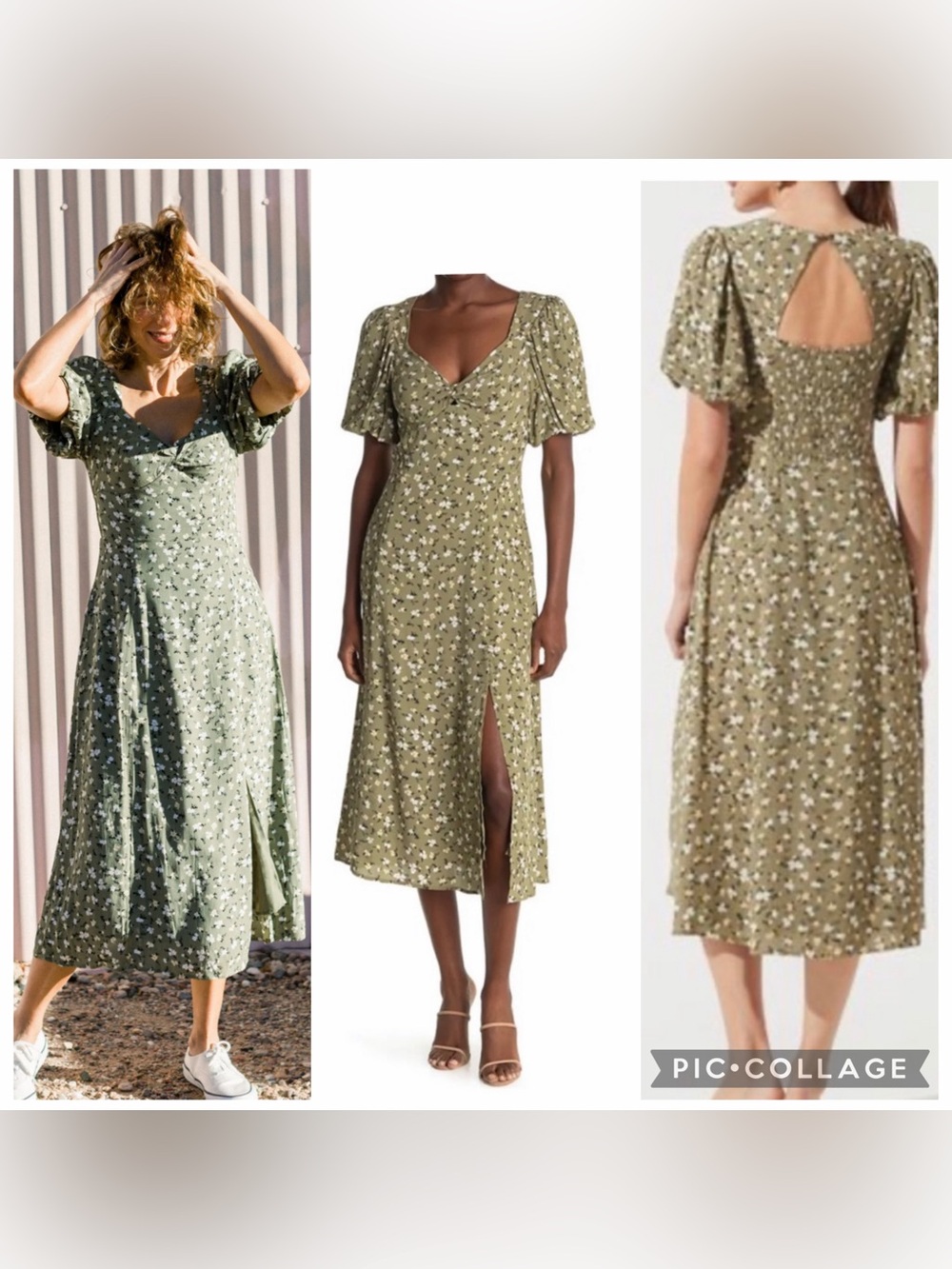 ASTR the Label Sweetheart Dress in Sage Green Size Small